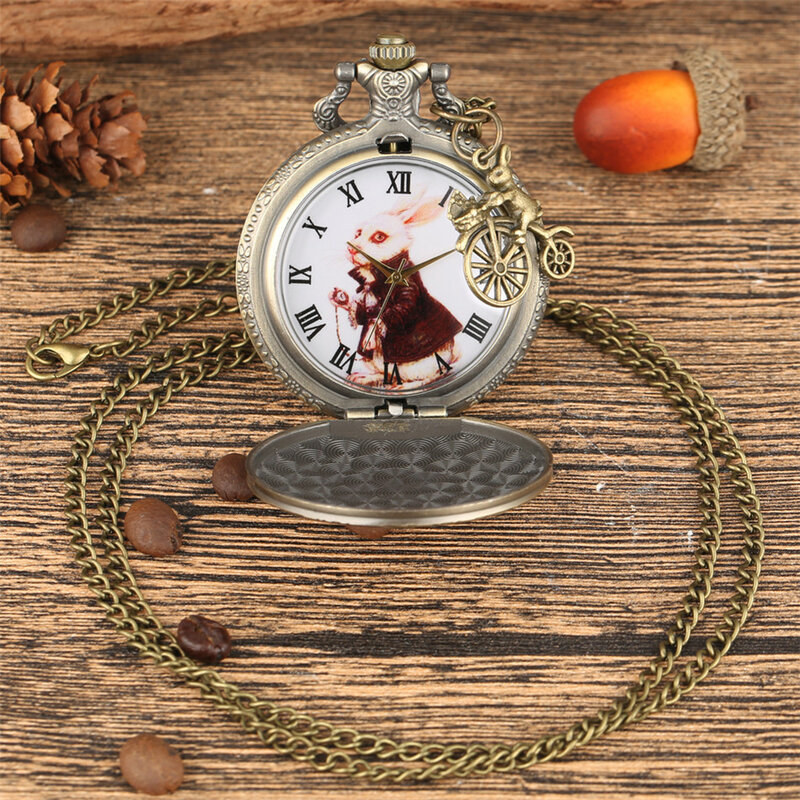 Charme pingente acessório temático quartzo colar de bolso relógios fob corrente relógio presentes para crianças senhoras