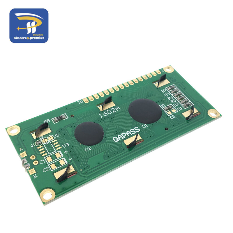 LCD1602 PCF8574T PCF8574 IIC/I2C/Antarmuka 16x2 karakter layar LCD 1602 5V biru/kuning hijau layar untuk Arduino DIY