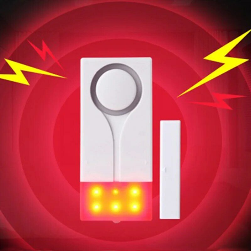 AMS-alarm bezpieczeństwa w domu Rood Flash z dźwiękiem okno magnes na drzwi czujnik bezprzewodowy system alarmowy + pilot zdalnego sterowania