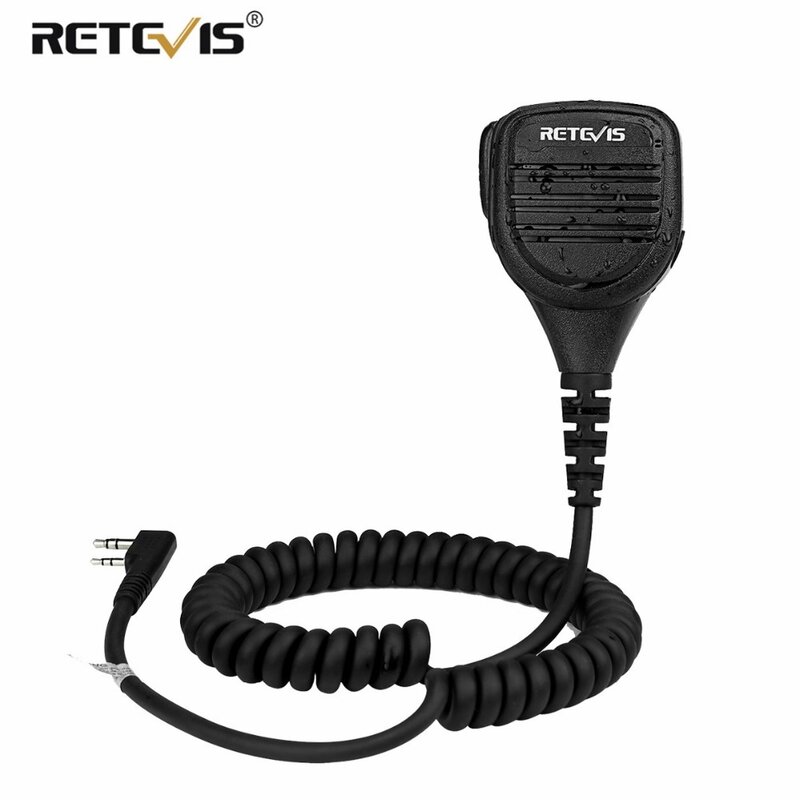 Retevis RS-112 IP54 Водонепроницаемый пульт дистанционного управления микрофон PTT для Kenwood Baofeng UV 5R для Quansheng UV K5 K6 UV K58 радио