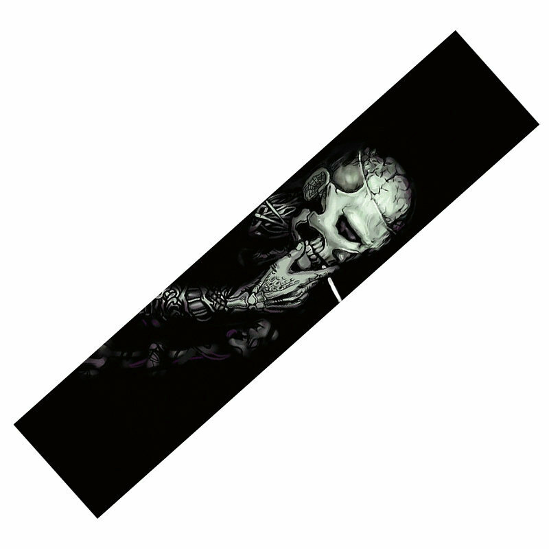 Bande arina de protection pour skateboard, en papier de verre, coordonnante, colorée, 122cm