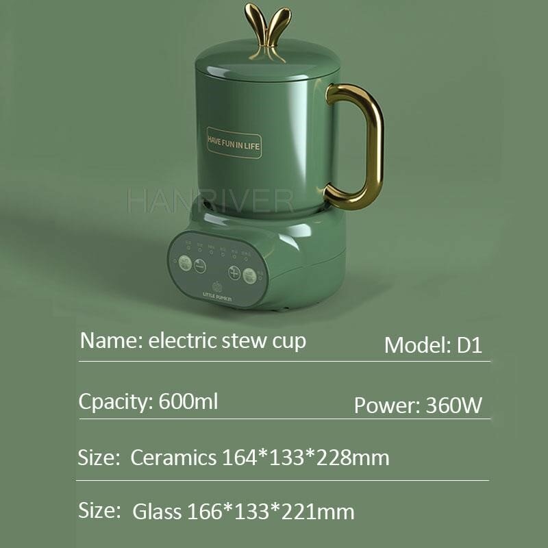 220V salute conservazione pentola automatica ceramica/vetro stufato elettrico tazza fornello lento tazza riscaldatore tazza scaldino tè Maker appuntamento