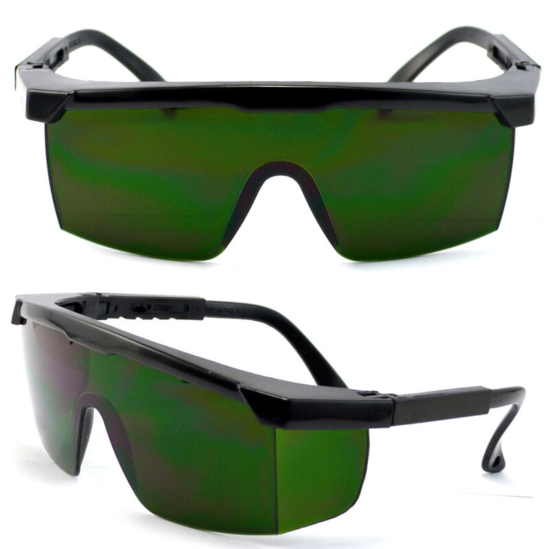 Espelho protetor para óculos com luz de led, óculos de proteção com lâmpada ultravioleta ajustável e anti-brilho