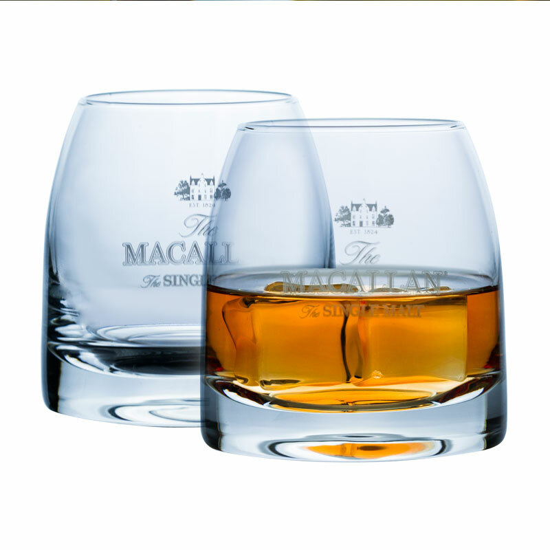 Chamvin Private Collection  Macallan Glass Whiskey Glass Single Malt Crystal Wine Tumbler Vodka Cognac Brandy Snifter Cup
