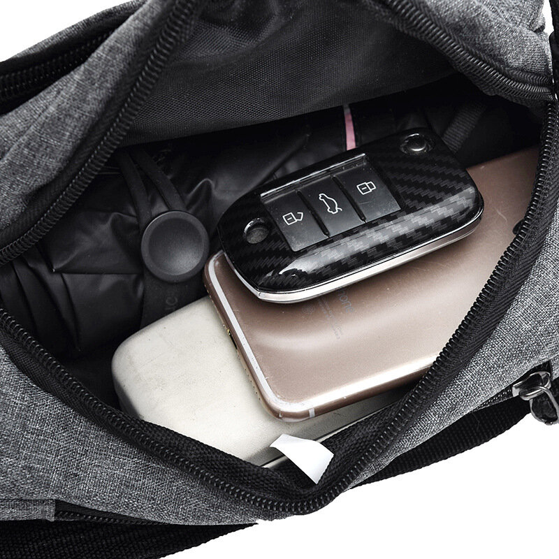 ขายส่งที่กำหนดเอง Men 'S Multi-Function Waterproof กระเป๋าคาดอกผ้าอ๊อกซ์ฟอร์ดกีฬากลางแจ้งโทรศัพท์มือถือเอวกระเป๋า
