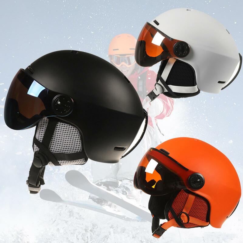 Capacete masculino unissex de inverno, capacete de neve para esportes, ski, ciclismo e snowboard com moldagem integralmente