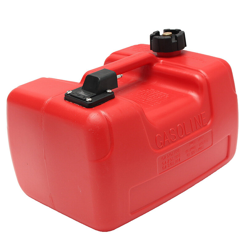 Boîte d'huile extérieure Marine de réservoir de carburant de moteur de Yacht de bateau de 12L avec le plastique rouge anticorrosion de connecteur antistatique