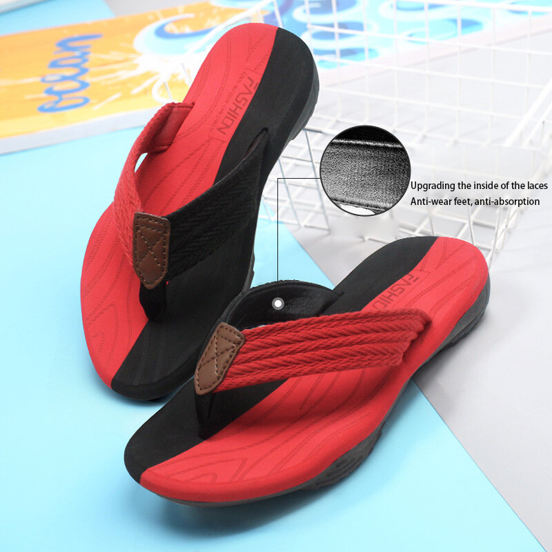 Chanclas de verano para hombre, zapatillas de playa, antideslizantes, de alta calidad, suaves y cómodas, talla grande 47