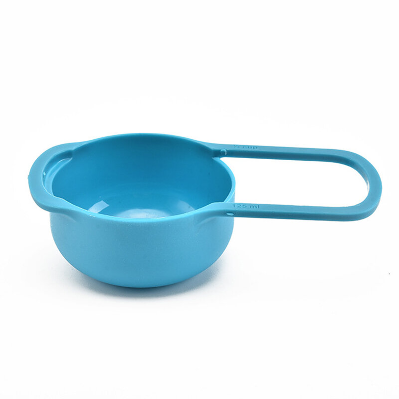 Hot Sale 6 Pcs/Set Kitchen Measuring Spoon Rainbow Color Stackable Combination Measuring Cup Kitchen Accessories Baking Tools
