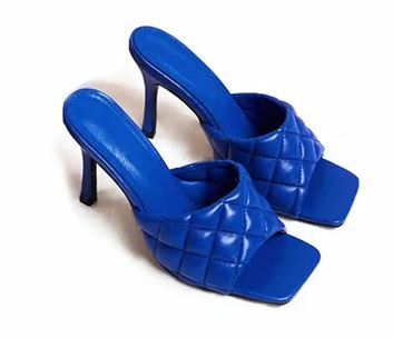 YEELOCA 2020  Heels Shoe Black PU High Heel Shoes Women Sandals Sliper Woman Shoes zapatos VB009