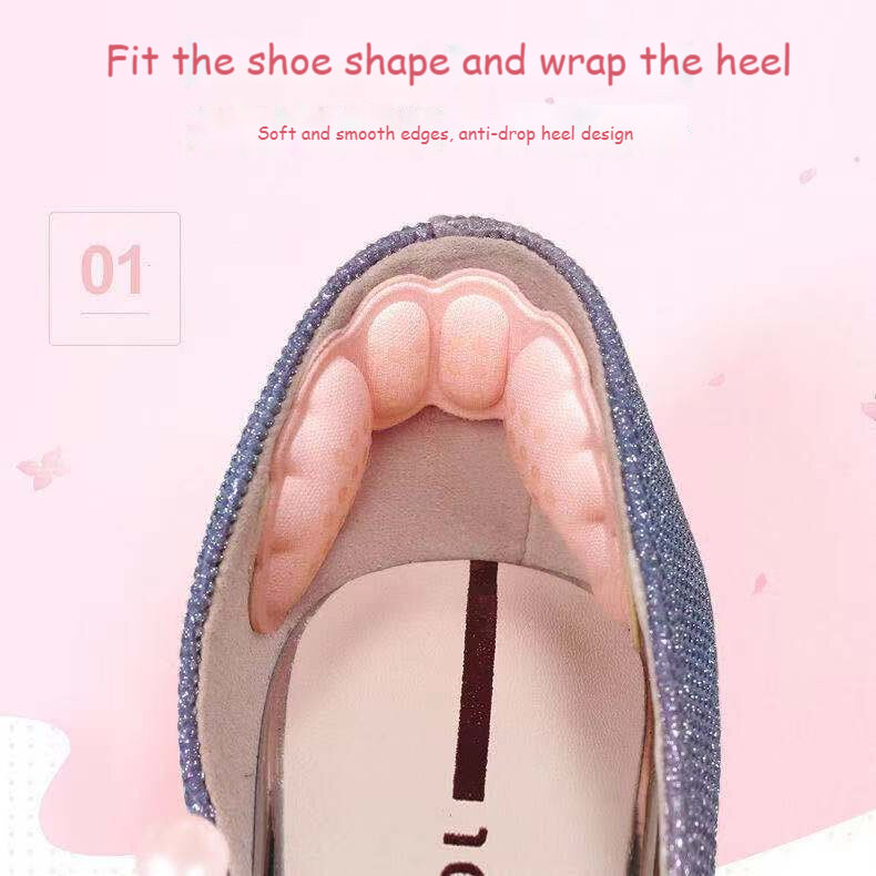 1 paio di solette da donna per scarpe tacchi alti regolare le dimensioni impugnature adesive per tallone protezione adesiva sollievo dal dolore inserti per la cura dei piedi