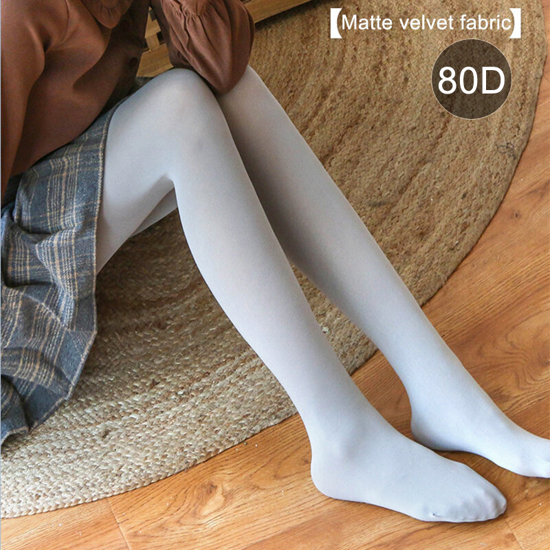 Feminino quente meia-calça plus size 80d sexy inquebrável matte aeromoça cinza tamanho grande collants primavera outono preto náilon meia-calça