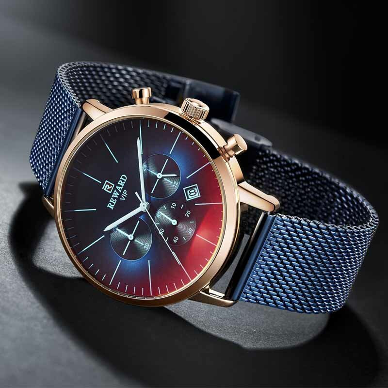 Récompense marque montres hommes Top luxe étanche Quartz montre-bracelet hommes Sport chronographe homme montre-bracelet Relogio Masculino