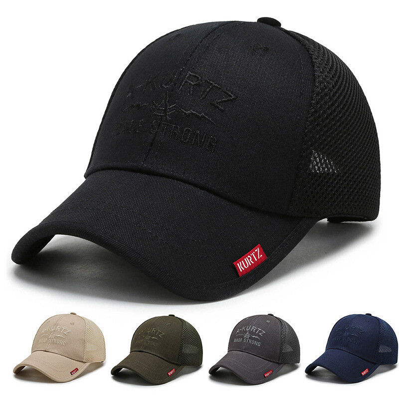 Czapka typu Trucker Mesh czapka z daszkiem profesjonalna czapka czapka z daszkiem czapka do biegania dla mężczyzn klasyczna regulowana gładka czapka