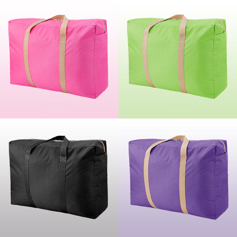Утолщенные портативные дорожные сумки для хранения одежды, водонепроницаемый дизайнерский чемодан на молнии, влагостойкая Сумочка для дома