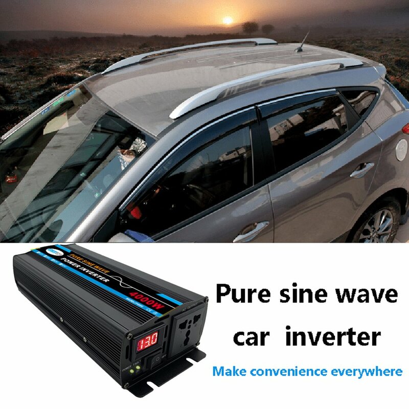 4000W Pure Sine Wave Power Inverter For Solar System/Solar Panel/Home/Outdoor/RV/Camping Wave Power Inverter