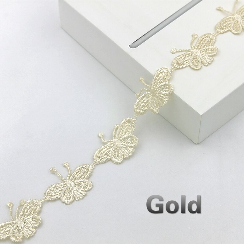 Exquisite Color Butterfly Flowers Water Soluble Lace Fabric DIY Bridal Jewelry Clothing Shoes And Hats Accessories Materials