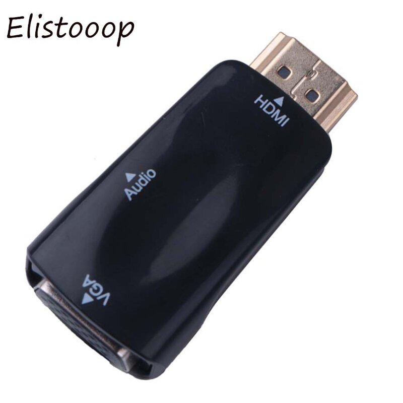 HDMI to VGA Adapter Audio Cables Converter Male to Female HD 1080P For PC Laptop TV Box Projector   Cable