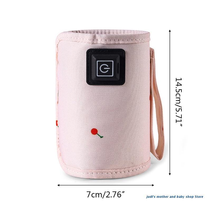 67JC borsa portatile per scalda biberon USB borsa da viaggio scalda latte copertura calda per biberon