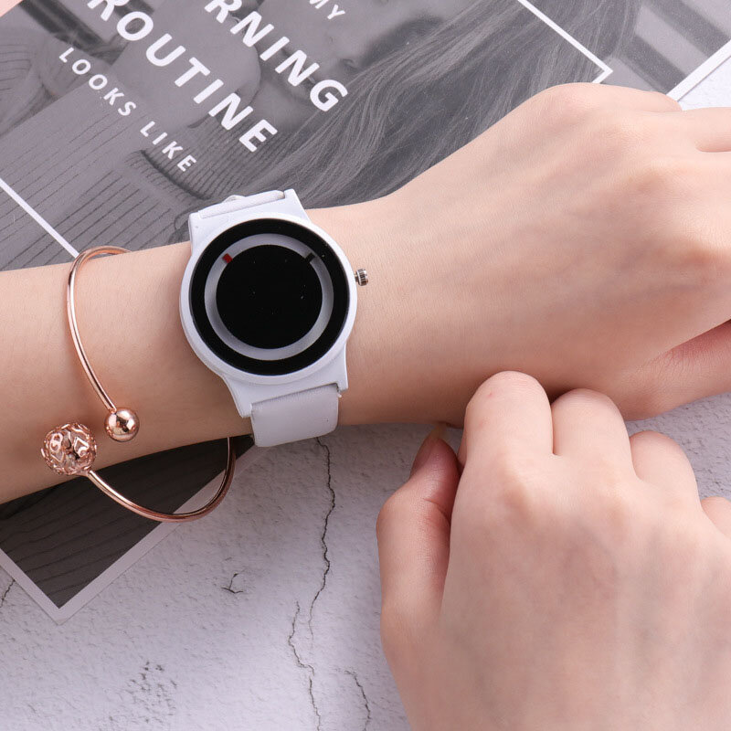 Osobowość zegarek męski Trend kreatywny nowy wzór technologia studentka koreańska wersja prostego trendu mody zegarek dla pary