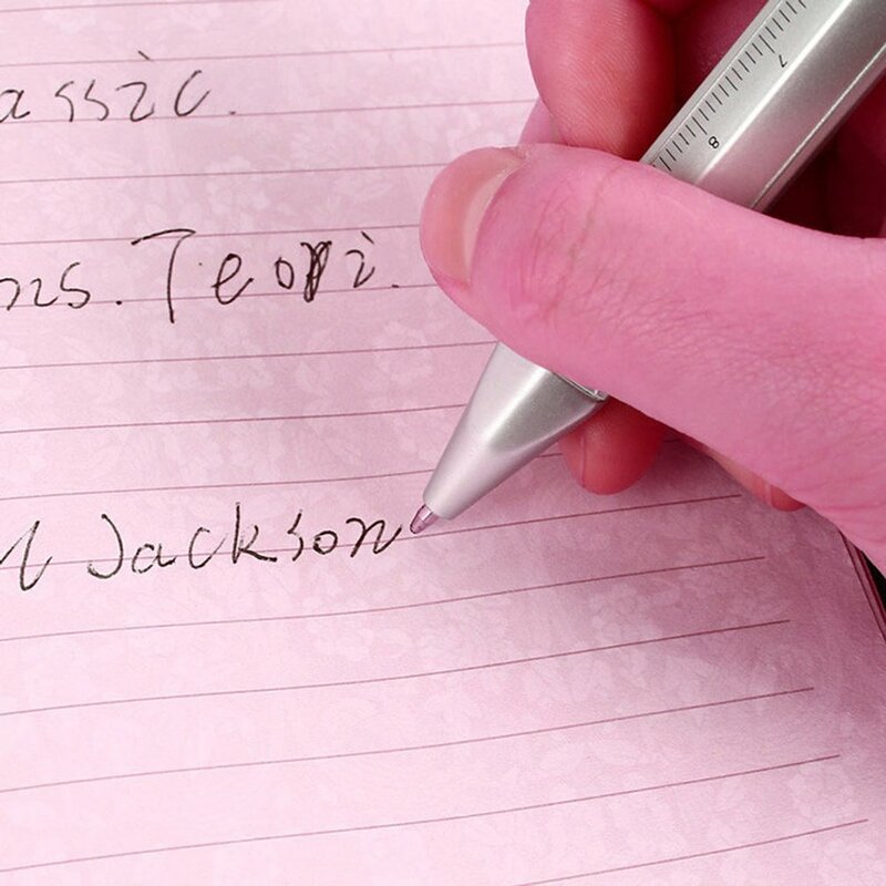 Многофункциональная ручка с гелевыми чернилами, 1/3/5 шт., канцелярские принадлежности, ручка-штангенциркуль, шариковая ручка, 2 цвета, канцелярская ручка, шариковая ручка с нониусом