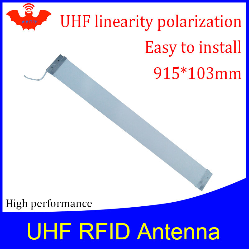 UHF RFID 스트립 얇은 안테나 Vikitek VA909 915MHZ 중간 범위 920-925M 셀프 서비스 슈퍼마켓 도어 프레임 rfid 리더 안테나