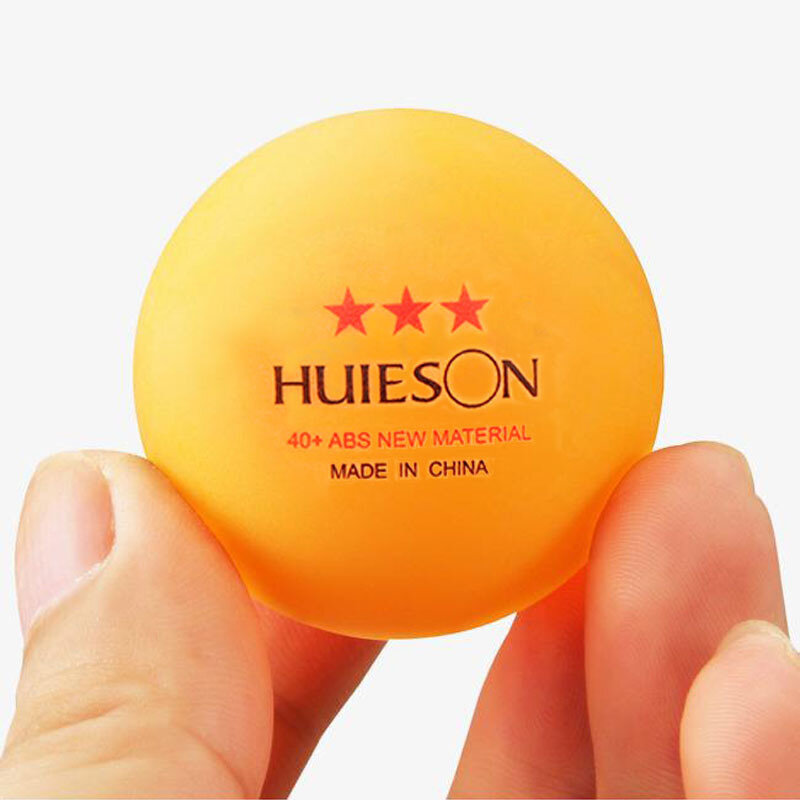 Huieson bola de tênis de mesa 3 estrelas 40mm 30/100g, bolas de ping-pong para combinar, novo material, bolas de treinamento de mesa de plástico abs, 2.8 peças