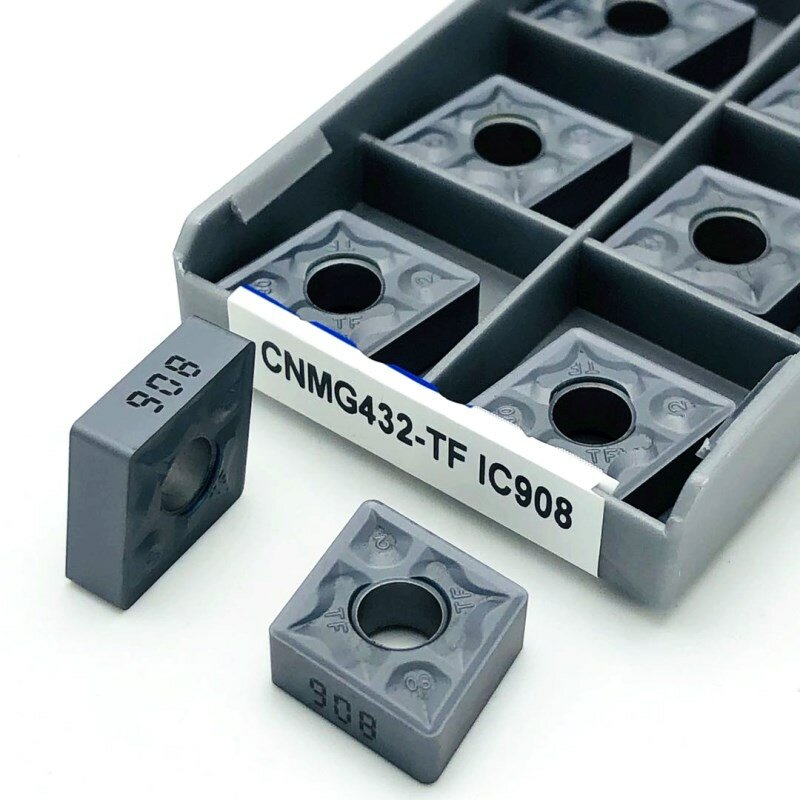 CNMG120404 CNMG120408 TF IC907 908 lubang dalam alat pemutar lingkaran luar masukan belok alat pemotong CNC keras karbida