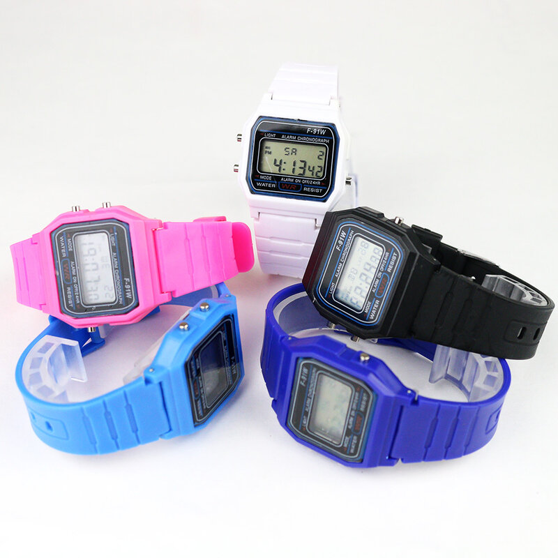 Relojes digitales deportivos para niños y niñas, correa de silicona, reloj electrónico, cronógrafo, alarma, lindo reloj LED para estudiantes