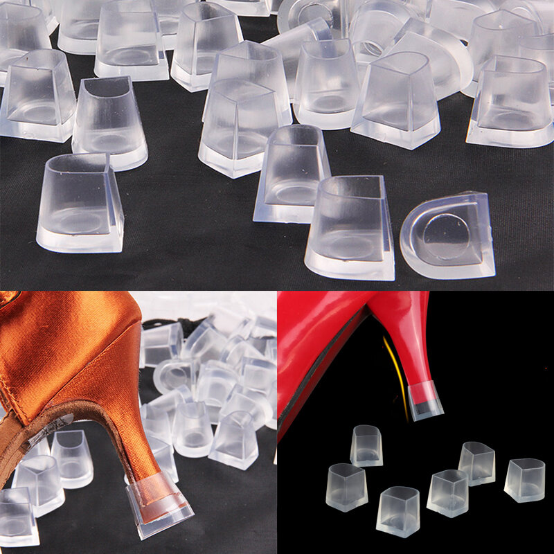 1 pair High Heel Covers Anti Slip Latin Stiletto Dancing Protectores High Heel Shoe Care Kit Silicone Covers Stoppers C1G5