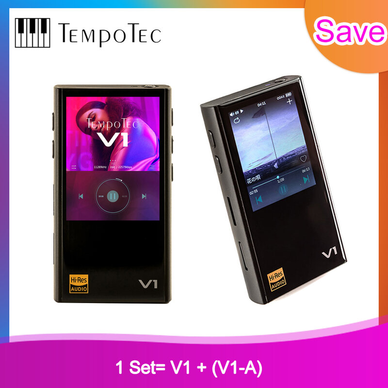 MP3 플레이어 TempoTec 변형 V1/V1-A HIFI 지원 USB DAC 휴대용 오디오 용 Bluetooth LDAC 입력 및 출력