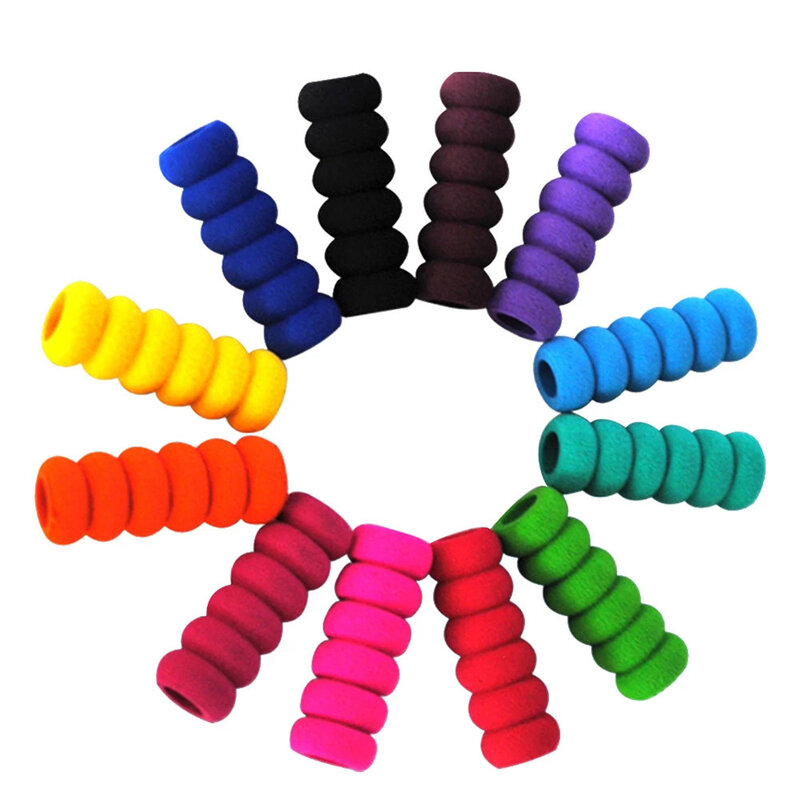 Assorted Colors Classics Pencil Gripper Handwriting for Kids Students Soft Foam Pencil Grips Pencil Holder Pencil Cover