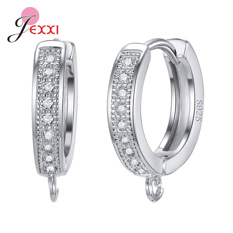 Stile coreano vari modelli risultati dell'orecchino di cristallo risultati dell'orecchino in argento Sterling 925 genuino accessori per gioielli per il fai da te
