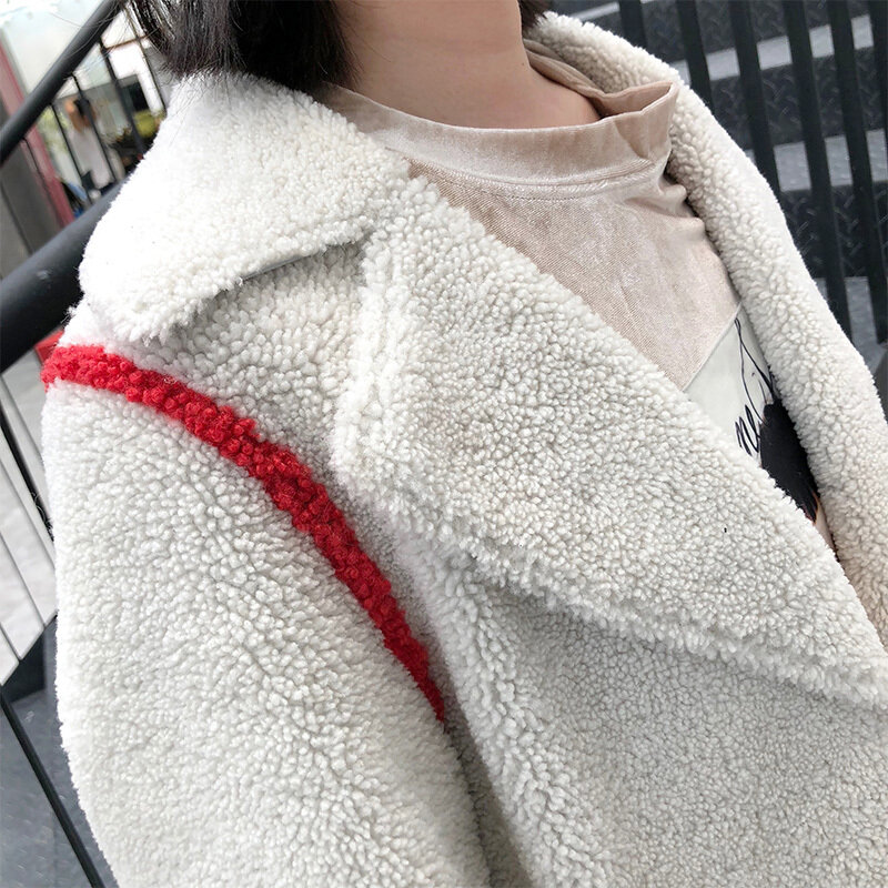 Casaco de pele genuína feminino, jaqueta de inverno de lã merino luxuosa de alta qualidade mf312