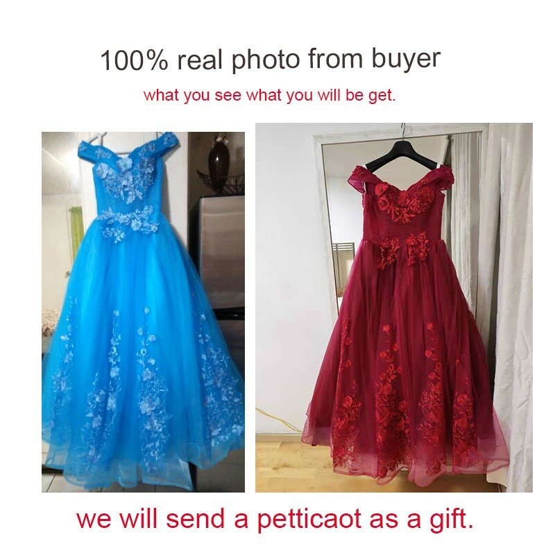 Кружевное бальное платье с открытыми плечами, 16 цветов