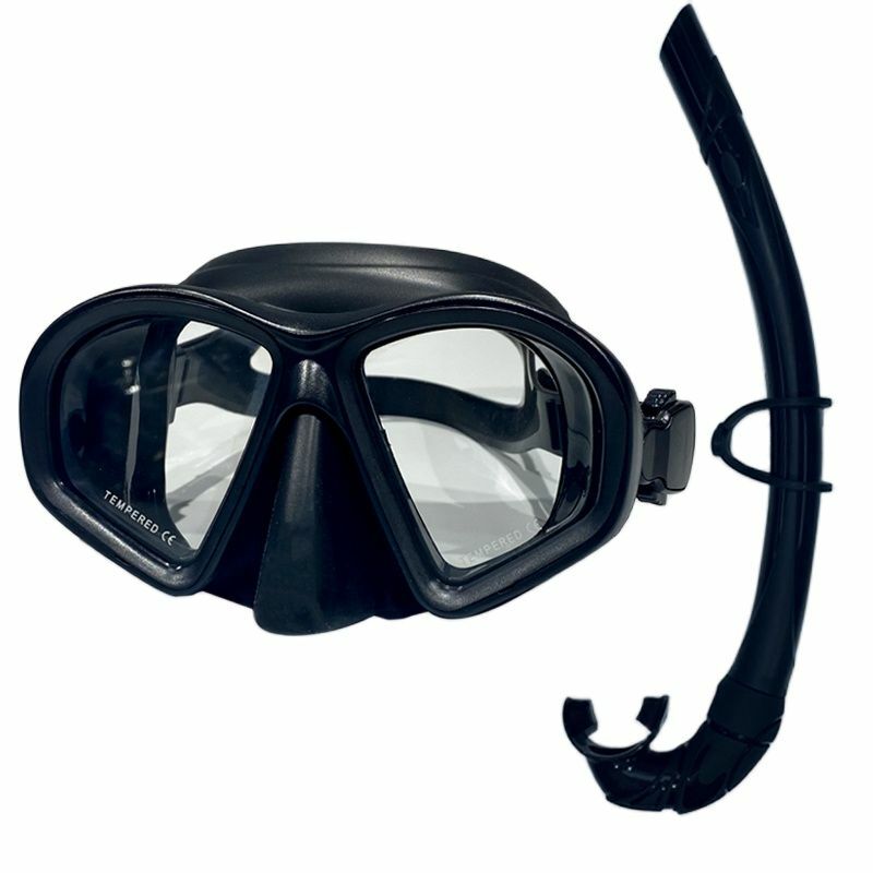 Маска для подводного плавания, тренировочная, Экологически чистая, из силикагеля, вентиляционная трубка, набор Dinving mask