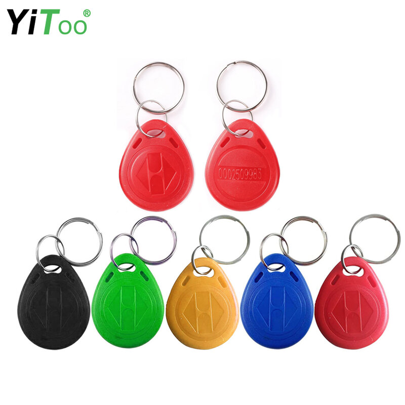 YiToo-tarjeta de Control de acceso, 5 piezas, 125KHz, RFID, para Control de acceso de puerta, etiquetas de Token EM TK4100/EM4100, 5 colores