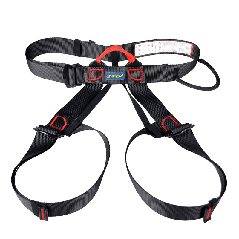 Xinda cintura di sicurezza professionale per sport all'aria aperta imbracatura per arrampicata su roccia supporto per la vita imbracatura per mezzo corpo sopravvivenza aerea