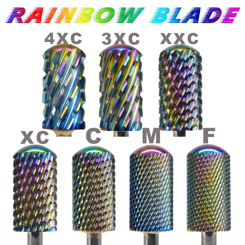Right Hand Tungsten 6.6 Large Round Top Rainbow Blade Carbide Strongest Safety Barrel Nail Drill Bit and Best remover for Powder