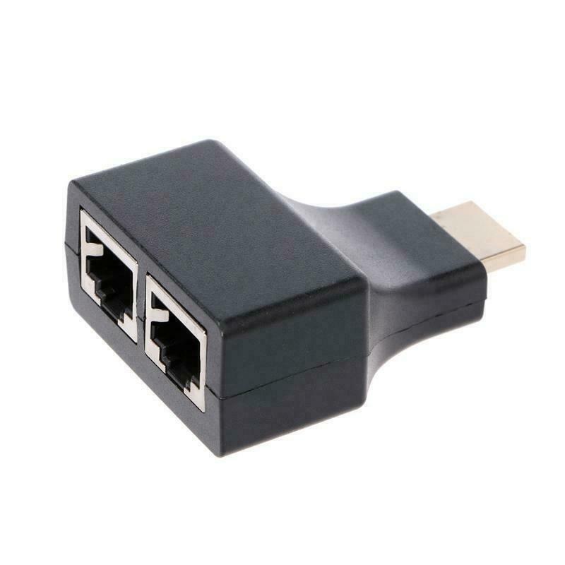 1 Pasang HDMI untuk Dual RJ45 CAT5E CAT6 UTP LAN Ethernet 1080P HDMI Extender Adaptor