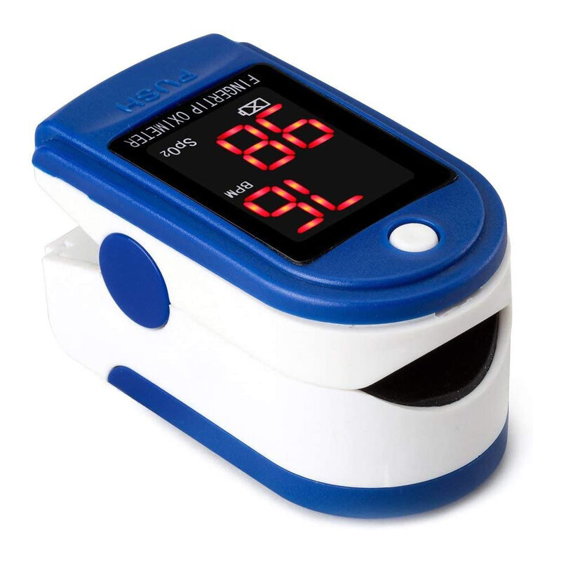 Monitor tlenu i tętna wyświetlacz LED tlen krwi palec pulsoksymetr cyfrowy Monitor saturacji tlenu brak baterii
