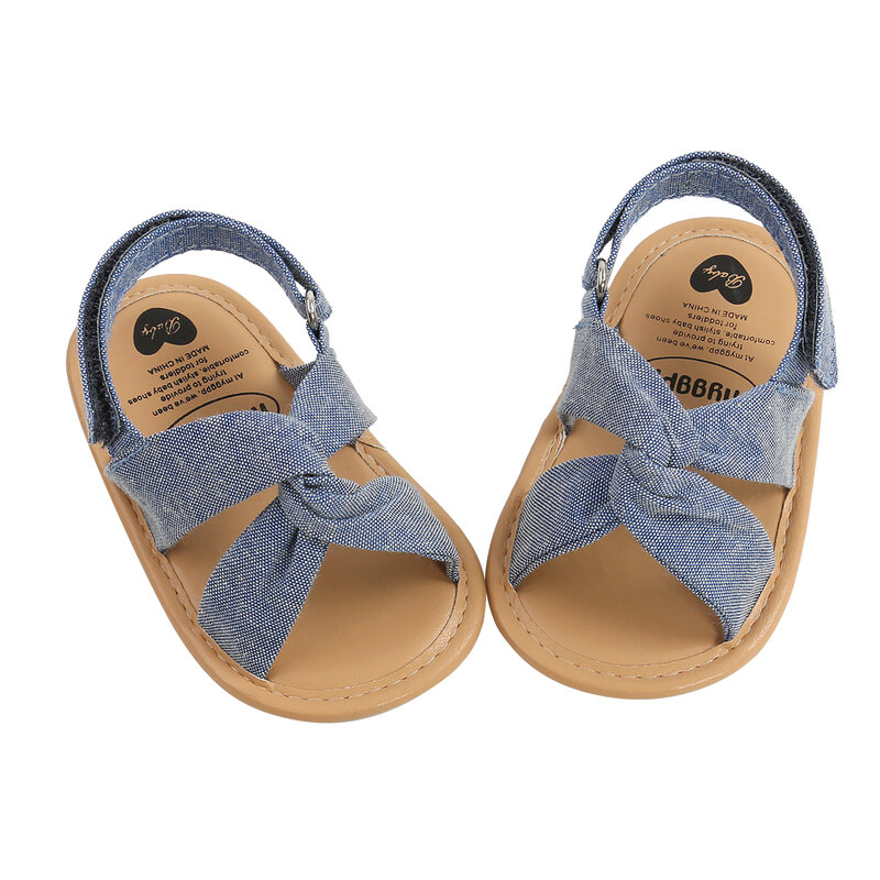 Sandalias transpirables de verano para niñas, zapatos de suela suave de Color sólido, estilo Simple, para interiores y exteriores