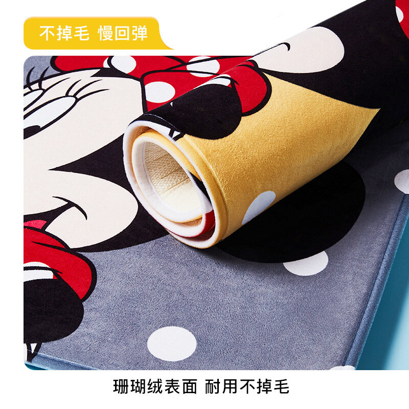 Disney Mickey Minnie cuscino per tappetino 45x75cm tappetino da bagno porta della cucina camera dei bambini balcone tappeto camera da letto tappeto