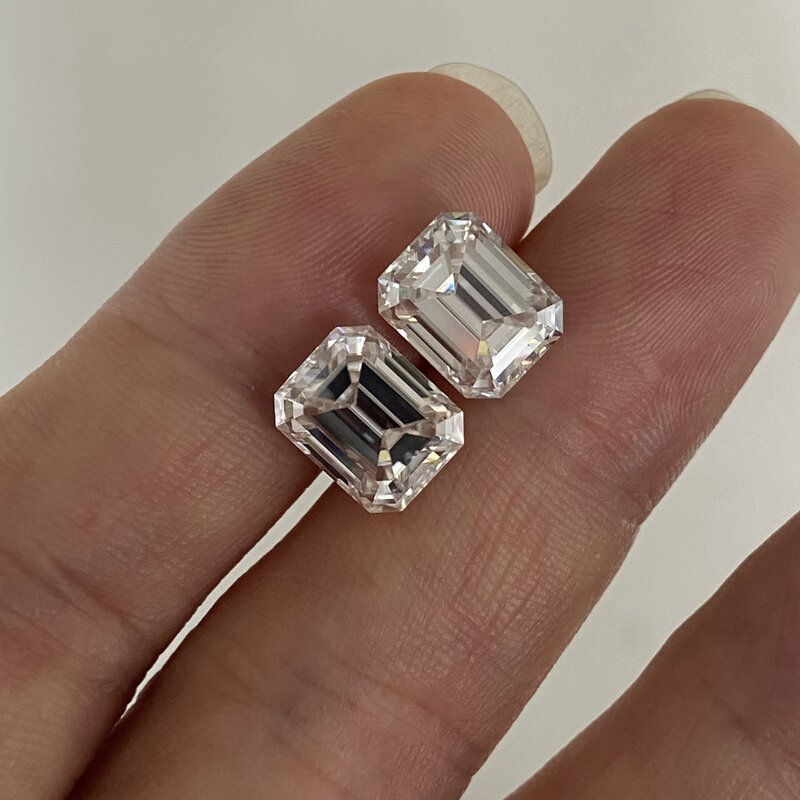 Mosangnai D VVS1 0,5 карат 4x6 мм супер белый бриллиант Драгоценный Камень Свободный Муассанит кольцо