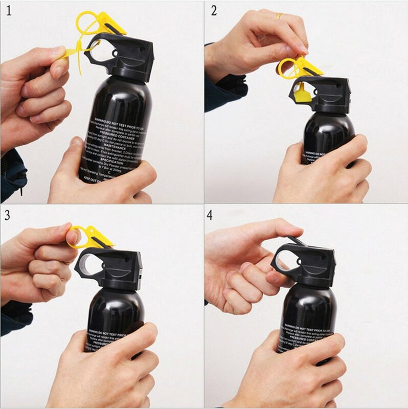 Extintor de polvo portátil para uso doméstico o en coche, extintor compacto para laboratorios y hoteles