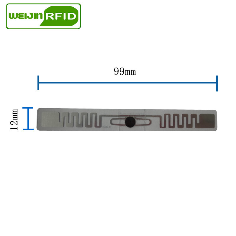 แท็ก RFID UHF สติกเกอร์รถยนต์ EPC 6C 915mhz868mhz860-960MHZ M4QT กันน้ำกาว Passive RFID กระจกป้าย