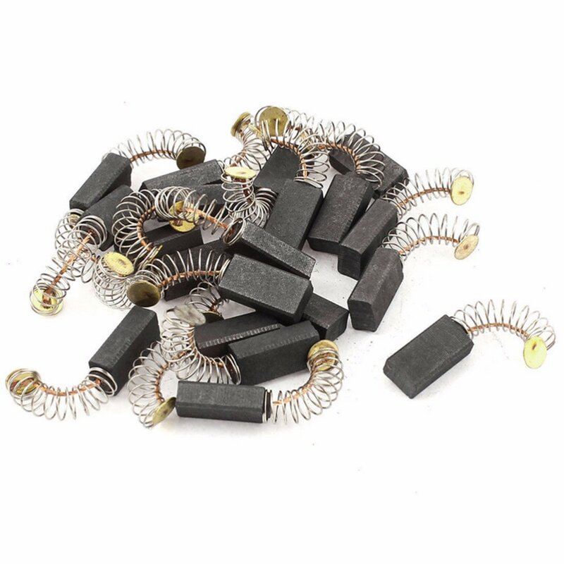 10 Pcs 6.5x7.5x13.5mm Drill Electric Grinder Replacement Carbon Brushes Mini Spare Parts For Electric Motors Dremel Rotary Tool