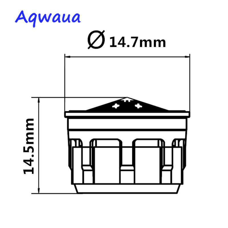 Aqwaua-aireador de grifo para ahorro de agua, accesorio de filtro de burbujeador de rosca, pieza de repuesto de núcleo, ecológico, 16-18MM, 4L-6L/MIN