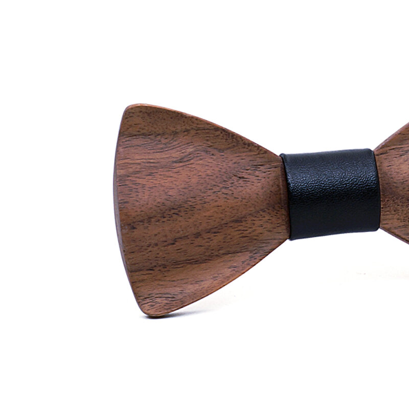 3D เดี่ยวไม้ Bow Tie สีดำวอลนัทงานแต่งงาน Bow เนคไทผู้ชาย Bowtie Tuxedo คลาสสิกผีเสื้อ Cravat