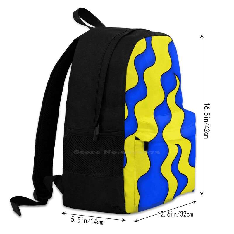 حقيبة ظهر مع تصميم جرافيكي للمراهقات ، حقائب سفر للكمبيوتر المحمول ، طالب جامعي مشهور